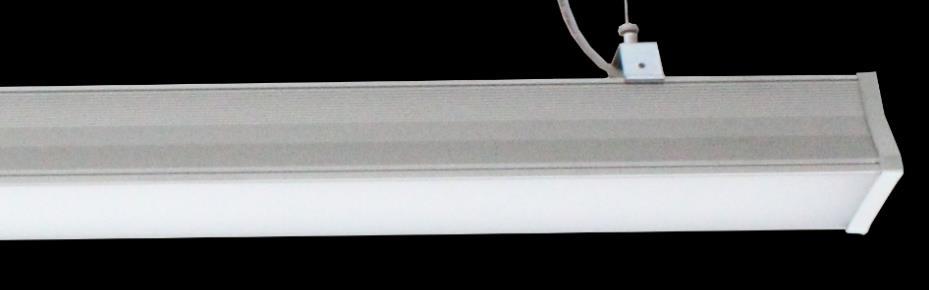 LED LINEER ARMATÜR / LED LINEAR LUMINAIRE (Yüksek Tavan Armatürü / High-Ceiling Luminaire) Teknik Özellikler / Specs Gövde / Body : Aluminyum / Aluminum Difüzör / Diffuser : Akrilik / Acrylic IP