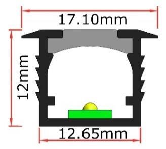 Gömme / Suspended 40 LED / mt Kelvin Watt 2835 80 LED / mt Kelvin Watt 2835 DM-I30D-7040C