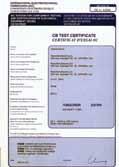 Raad ürünleri; kalite ve güvenilirliğini onaylayan ISO9001 kalite yönetim sistemi ve KEMA, ATEX, VDE CE, TSE gibi uluslararası standart sertifikalarına sahiptir.