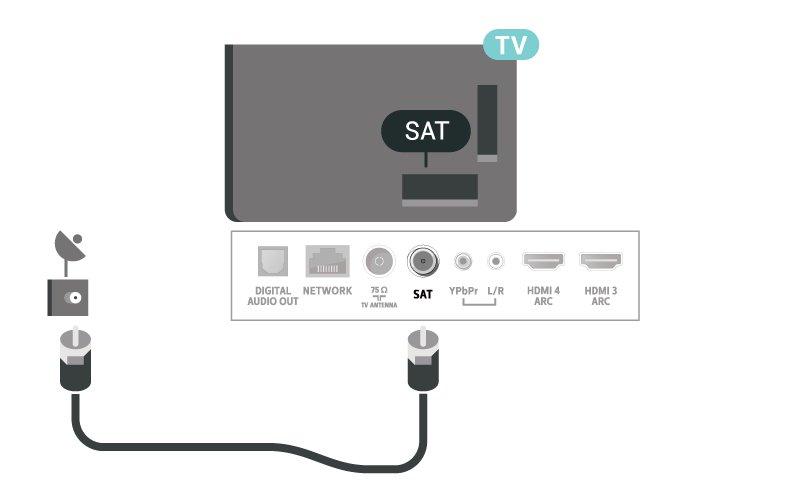 5 Anten Kablosu Antenin fişini TV'nin arkasındaki Anten soketine sıkıca takın.