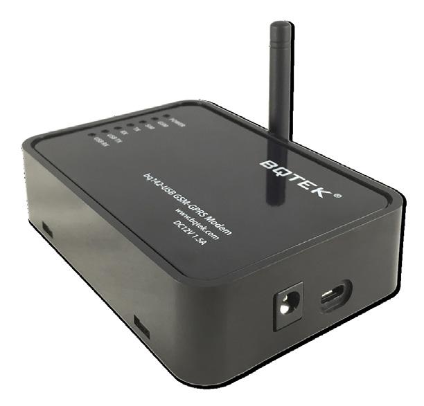 BQ142 GSm GPRS Modem USB 12V - RS232 Bağlantı PPP/TCP/UDP/HTTP/FTP/SMTP/SSL Uart - AT Komut 3V / 1.8V Sim Kart SMA Soket Anten 8Adet 4A 230V Röle 8Adet Manuel Kontrol Girişi RF Frekansı 433.