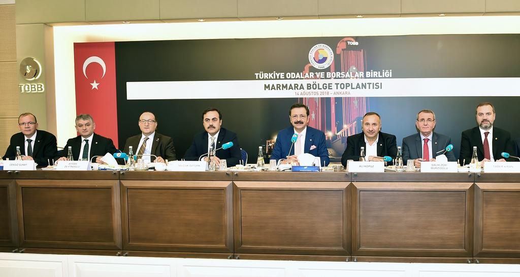BURSA TİCARET BORSASI Temmuzs-Ağustos/2018 Yıl: 3 Sayı: 17 Marmara Bölge Toplantısı Ankara da Yapıldı Türkiye Odalar ve Borsalar Birliği (TOBB) Marmara Bölge Toplantısı, M.