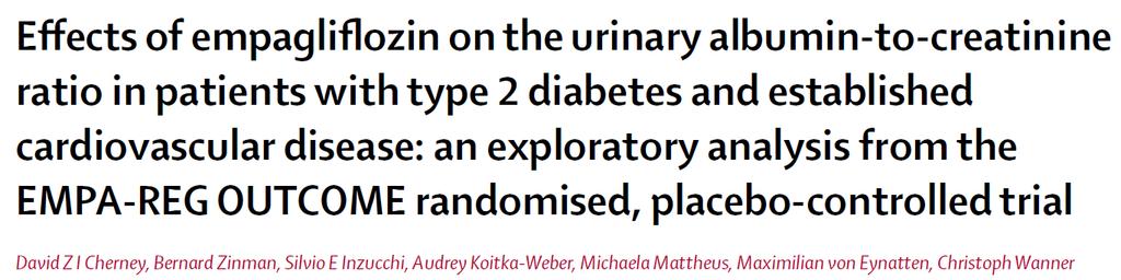 Zinman B, et al. Empagliflozin, cardiovascular outcomes, and mortality in type 2 diabetes.