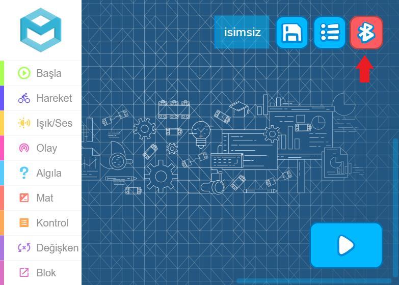 USB Kablo ile Kullanım USB Kablo ile kodlama yapmak için Makey Oz modülünü micro usb kablo ile bilgisayarınıza bağlayın.