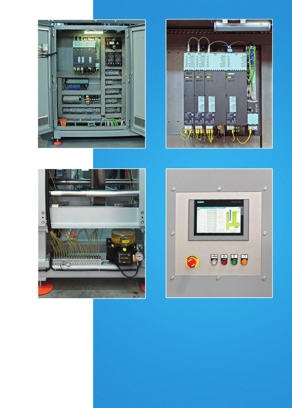 * Elektrik Panosu Electrical Cabinet * Kontrol Sistemi Control Unit * PLC Kontrollü 36 Noktadan Otomatik