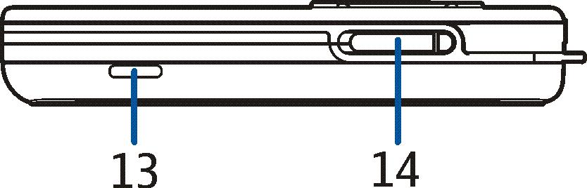 Yanýp sönen ýþýklý gösterge (7) Kamera merceði (8) Kamera flaþý (9) Mikrofon (10) Donatý konektörü (11), örneðin