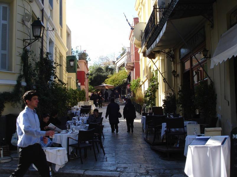 Atina tarihi kent merkezindeki tarihi yapılar turizm ve