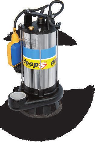 SPF kendinden flatörlü, döküm çarklı foseptik pompalar 100-100/2-150-150/2-200 Katı partikül içeren veya lifli atık suların transferi için dizayn edilmiş açık (vortex) döküm çarklı pompalardır.