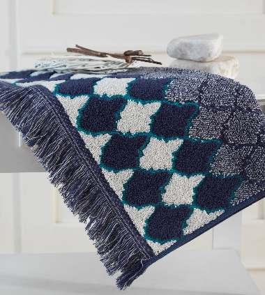 Bath Towels yarn dyed jacquard Size / Mesure