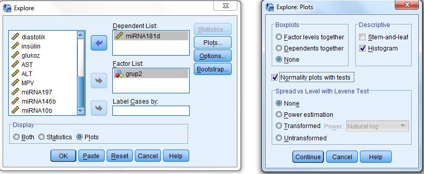 83 SPSS: Analyze >