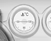Göstergeler ve kumanda birimleri 111 Motor soğutma sıvısı sıcaklık göstergesi tehlike söz konusu olabilir. Soğutma sıvısı seviyesini kontrol edin.