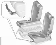 Koltuklar, Güvenlik Sistemleri 49 Orta koltuk başlığının sağında ve solunda bulunan düğmelere basın ve dış koltuk arkalığı parçalarını kol dayanağı olarak kullanın.