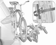 80 Eşya saklama ve bagaj bölümleri 9 Uyarı Bisiklet taşıyıcının sökülmesi Arkadaki taşıyıcı sistem (Flex-Fix
