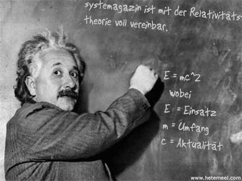 Einstein'ın tavsiyesi Her şey