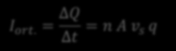 Eğer n birim hacim başına düşen yük taşıyıcısı sayısı ise, x kalınlığındaki iletken içindeki yük taşıyıcılarının sayısı,