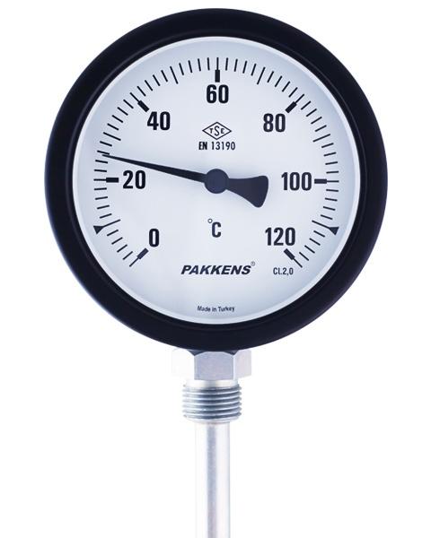 Sıcaklık Ölçerler / Bi-Metal Termometreler / Genel Amaçlı Bi-Metal Termometreler / Ø 100 mm.