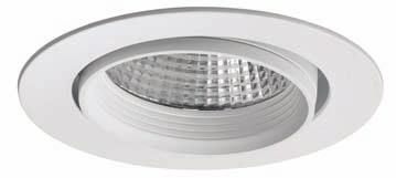 SILVER Ankastre aygıtlar / Recessed luminaires Alüminyum enjeksiyon soğutucu ve dış çerçeve Alüminyum profil gövde Polimer iç çerçeve Dikey eksende 20 ve yatay eksende 3 yönlendirilebilir - - - - -