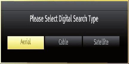 Press OK button on the remote control to continue and the following message will be displayed on the screen: Cable Installation If you select CABLE option and press OK button on the remote control to