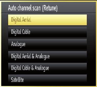 or press YELLOW button to scan only the highlighted satellite. To save and exit press OK button.