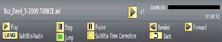 Hint: Not all channels broadcast the programme data. If the name and time of the programme are not available, then information banner will be displayed with blanks.