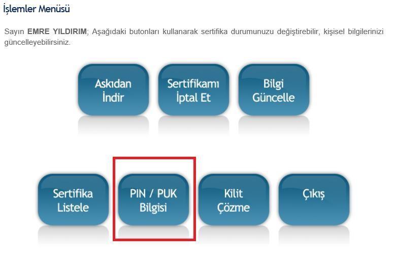 8. Adım Açılan sayfanın en altında Kart Seri