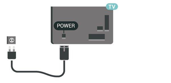 Güç Kablosunu Bağlama Güç kablosunu TV'nin arka tarafındaki POWER konektörüne takın. Güç kablosunun konektöre sıkıca takıldığından emin olun.