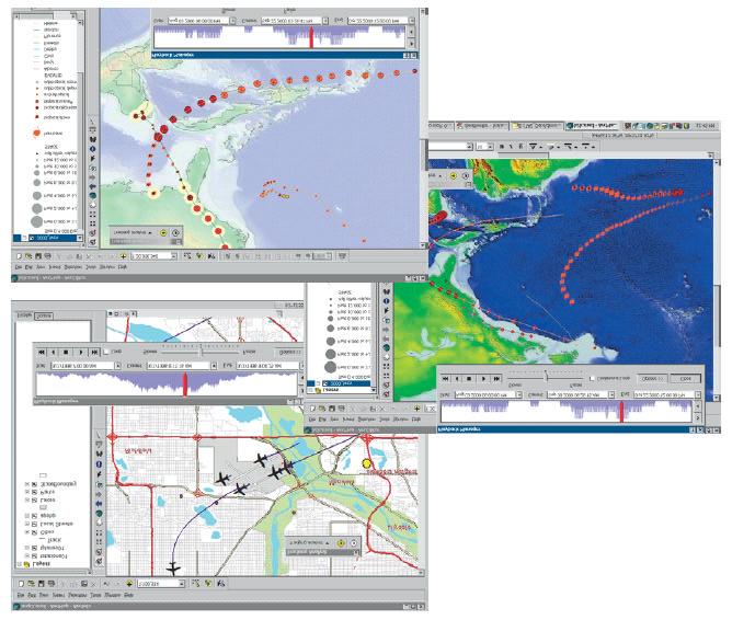 ArcGIS Tracking Analyst ArcGIS Tracking Analyst, kullanicilarin özellik hareketlerini ve konumlar için sistem degerlerini zaman içerisinde izlemek amaciyla geçici (temporal) verilerini