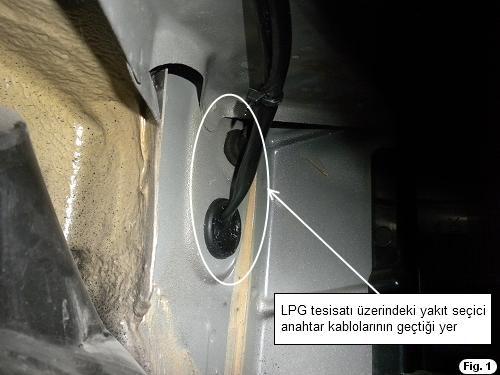 13- Yakıt Seçici Anahtar LPG tesisatındaki