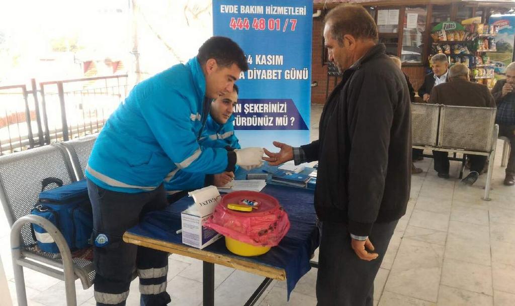 Ücretsiz Şeker ve Tansiyon Ölçümü Muğla Gelişiyor Muğla Değişiyor Datça ilçemizde diyabet farkındalık