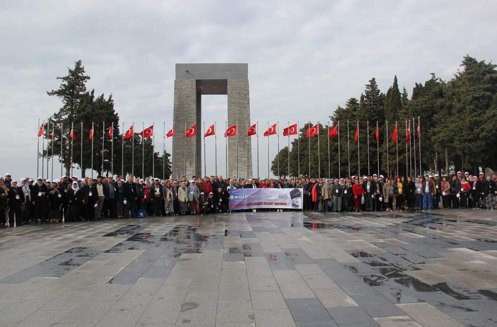 Kültürel Ziyaretler Muğla Genelinde 1210, Datça İlçemizden 58 Vatandaşımızı Anıtkabir de Ata mızı, Çanakkale de ve