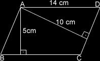 . Aşağıda verilen ABC nin alanı kaç cm dir? A) 7 B) 0 C) 6 D) 9 A) 0 B) 0 C) D) 6.