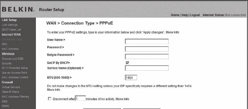 ISP nizin atadığı <IP Address> değerini girin. 5.