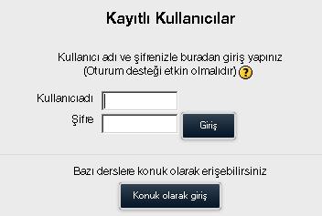 Giriş in altında bulunan dil seçenekleri ayarından Türkçe ya da İngilizce dil seçimi yapabilirsiniz. Kullanıcı giriş ekranından kullanıcı adı ve şifrenizi giriniz.