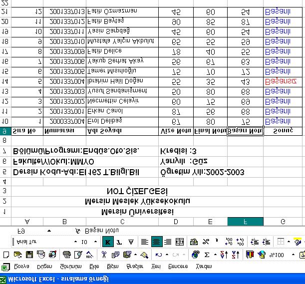 BÖLÜM13 3- EXCEL DE VERİ İŞLEMLERİ Excel de veritabanı dosyaları oluşturmak oldukça kolay ve pratiktir.