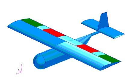 Şekil 2: Uçağın Üç Boyutlu Katı Modeli 3.