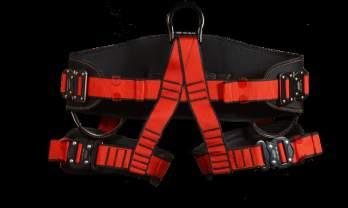 dir. 6mm steel buckle vest harness with 2 attachment points.