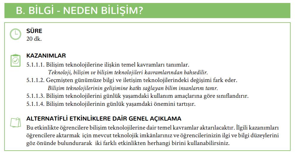 5.1.1 - Bilişim