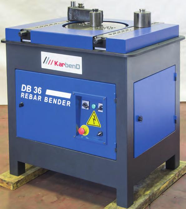 DB36 DEMİR BÜKME MAKİNESİ DB36 REBAR BENDING MACHINE STANDART TEKNİK ÖZELLİKLER Motor Gücü : 3 kw Motor Devri : 1405 rpm Redüktör Devri : 9 rpm Ağırlık : 350 kg En : mm Boy : mm Yükseklik : 1100 mm