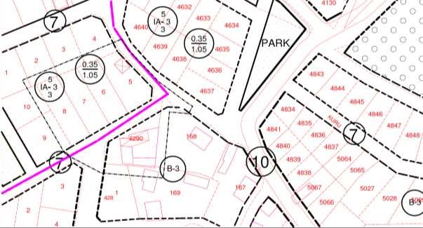 4.PLANLAMA KARARLARI Yapılan plan değişikliği ile 4290 numaralı parsel ile 546 ada 5, 6, 7 ve 8 numaralı parsellerin arasından geçen 7 metre genişliğindeki yol planda olduğu şekilde mevcut