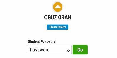 Öğrenciler, kaynağa giriş için öğretmenleri tarafından kendilerine verilecek olan bireysel kullanıcı adı ve şifre bilgileri ile dijital sınıflarına ve bireysel hesaplarına erişim