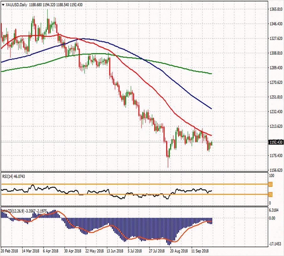 XAU/USD 2 Ekim 2018 Haftanın ikinci direnci Günün ikinci direnci 1196.1 1212.46 Haftanın ilk direnci 1200.72 Haftanın Pivot Noktası Günün ilk direnci 1190.81 1192.55 1188.59 Günün Pivot Noktası 1185.