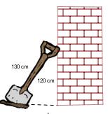 = 0,5 4 i doğru parçasının eğimi; = = 0,5 4 Yanda verilen üçgenin hipotenüsünün eğiminin yüzde kaç olduğunu bulunuz. (Cevap: %8) O halde i ve f doğru parçalarının eğimleri birbirine eşittir. Örnek: B.