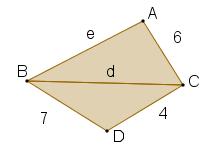 A) 5 B) 6 C) 7 D) 8 6) Aşağıda kenar uzunlukları verilen çubuklardan hangisi ile üçgen oluşturulamaz?
