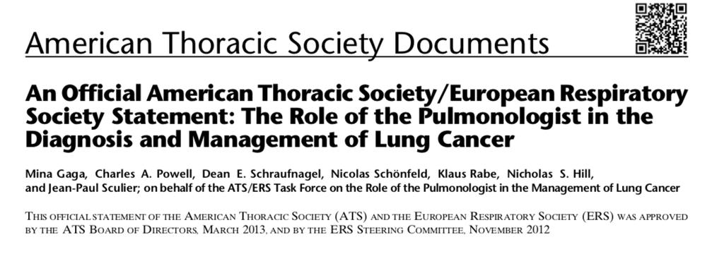 Akciğer kanserli hasta yönetiminde göğüs hastalıkları uzmanı Tanı Evreleme Endobronşiyal girişimsel işlemlerin uygulanması Komorbid hastalıkların sağaltımı Tedavi