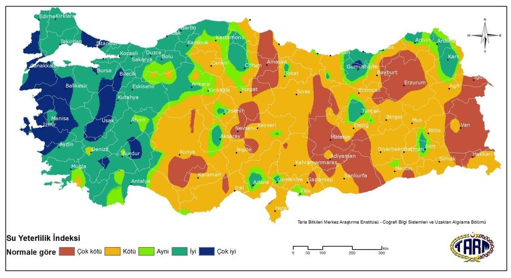 BUĞDAYIN VERİM TAHMİNİ 2011-2012 Tarım Yılı ve Uzun Yıllar Ortalama