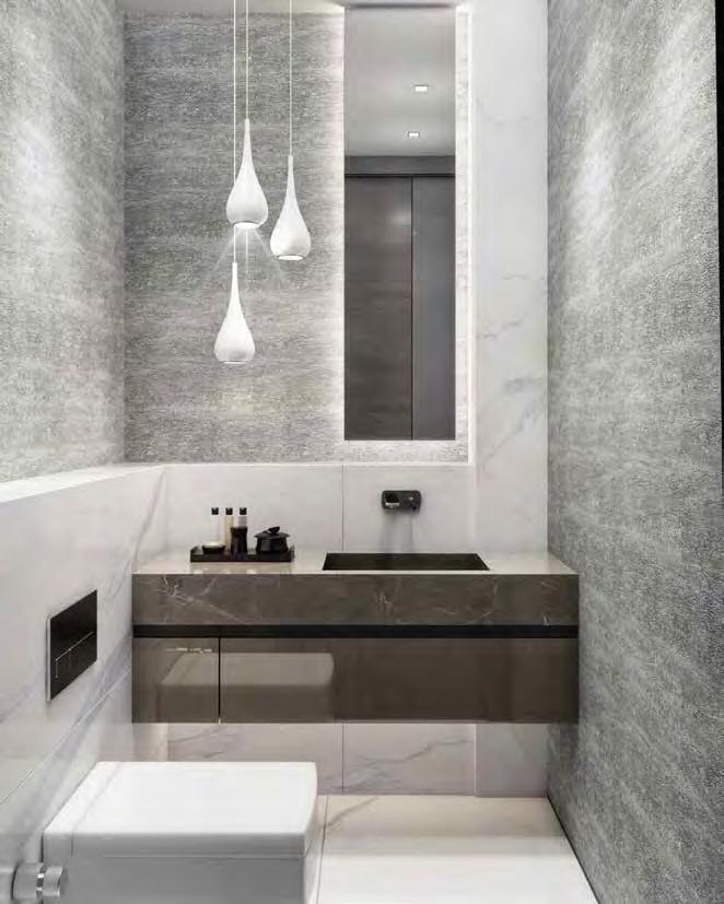 Modern Banyo ve Tuvaletler ÖZENLE SEÇİLEN MALZEMELER VE İNCE İŞÇİLİK Maya Kemer Evleri; titizlikle tasarlanan banyoları, kullanılan doğal malzemelerin uyumu, nitelikli aydınlatma tasarımı ve detaylı