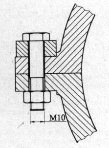 75. Altı köşe başlı cıvata, yarık yaylı rondela ve somun kullanarak merkezlemeli kapak bağlantısı çiziniz. 76.