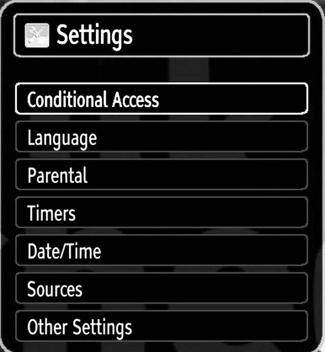 Press OK button to view Settings menu. In the equalizer menu, the preset can be changed to Music, Movie, Speech, Flat, Classic and User. Press the MENU button to return to the previous menu.