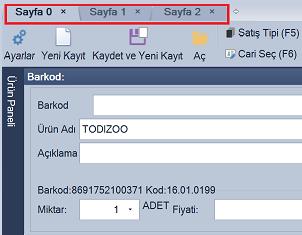 Kullanıcı birden fazla satışı aynı anda yükleyebilir. Satış bekleme özelliği ile istenilen kadar kayıt bilgisini aynı anda açabilir.