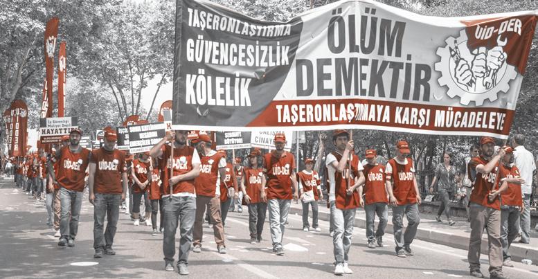 Yaşasın İşçilerin Uluslararası Mücadele Birliği işçi dayanışması Uluslararası İşçi Dayanışması Derneği Bülteni 15 Haziran 2014 No:75 Soma nın Hesabını Vermeyen AKP, Taşeronlaştırmayı Yaygınlaştırıyor
